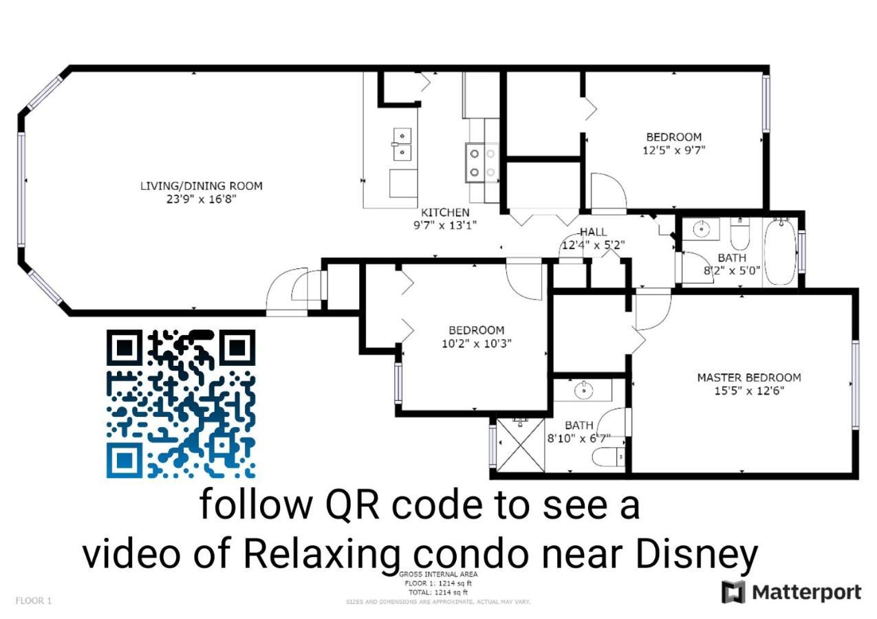 Beautiful Cozy Retreat Near Disney - Spacious Condo Kissimmee Eksteriør billede